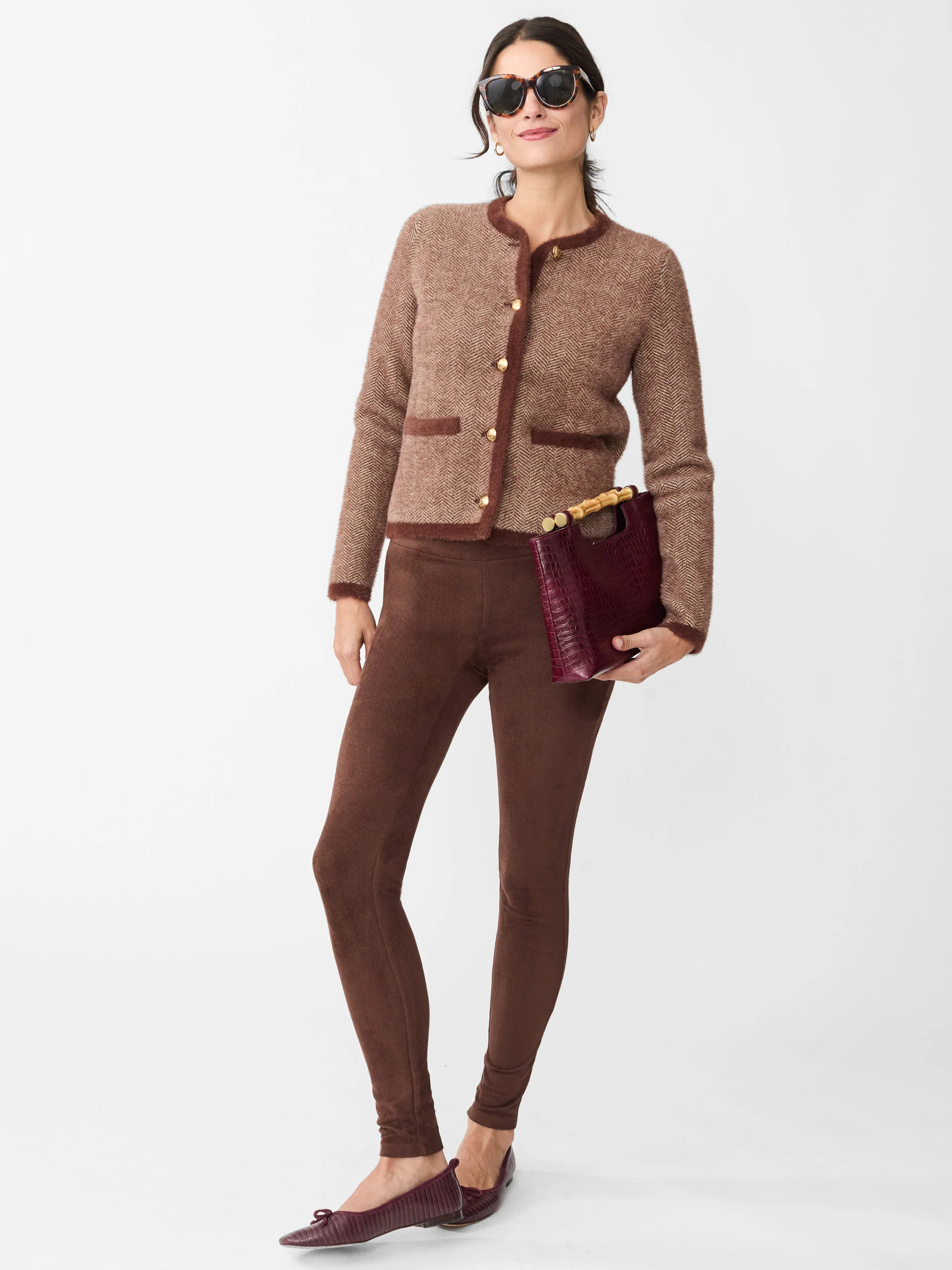 Suri Faux Suede Leggings | J.McLaughlin