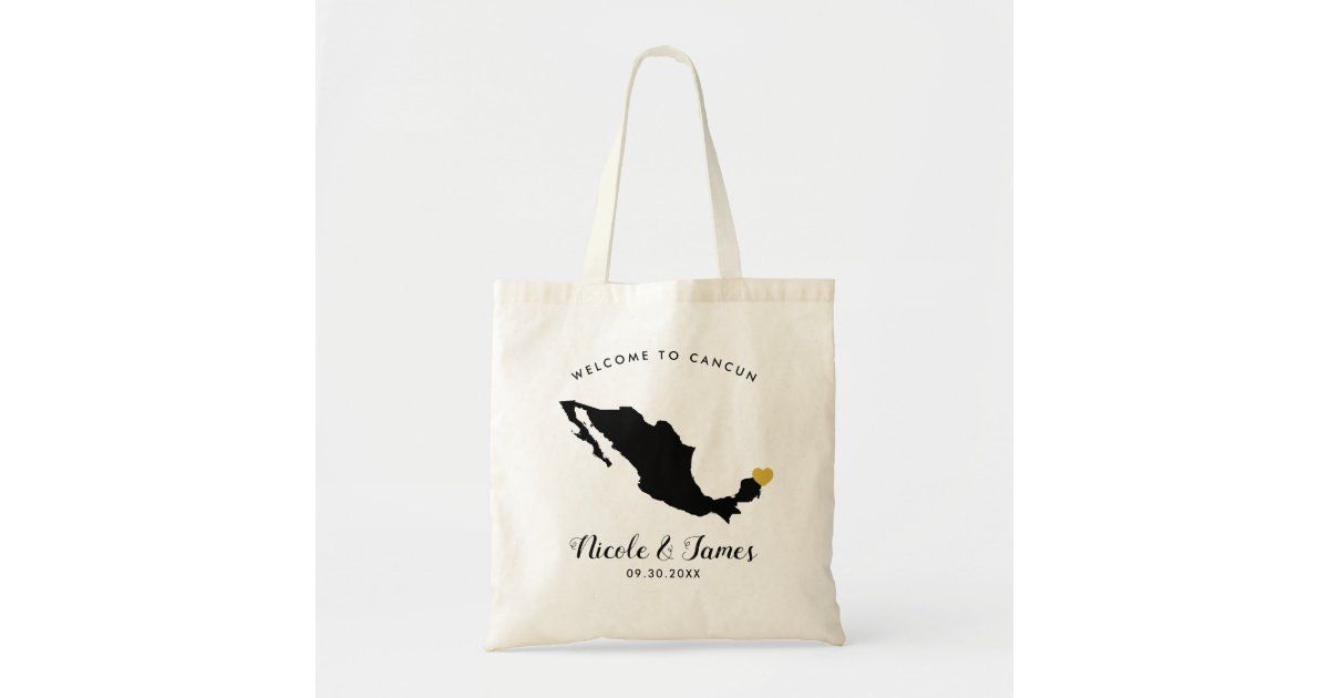 Mexico Destination Wedding Welcome Bag Tote | Zazzle | Zazzle