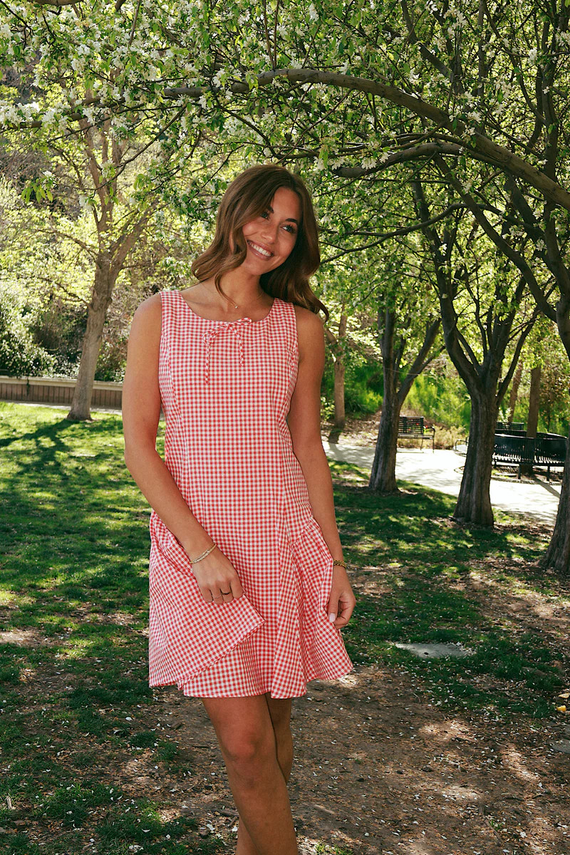 Berry Sweet Gingham Dress | Henly
