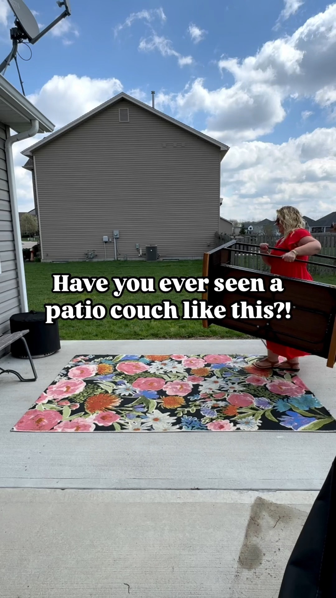 Coolest outdoor couch ever! Comes in several colors & I linked the exact couch on both Amazon and Wayfair  

#LTKHome #LTKSeasonal