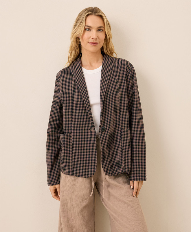 Women’s Coastal Double Gauze Lined Easy Jacket made with Organic Cotton | Pact | Pact Apparel