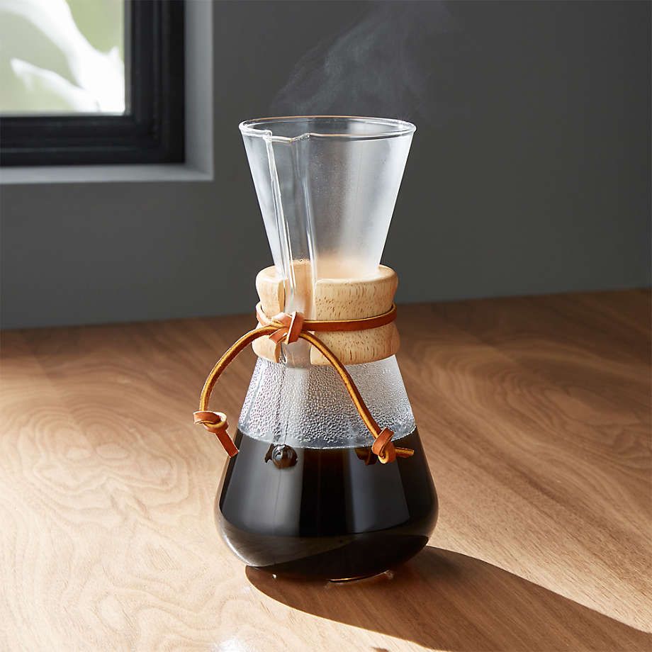 Chemex 8-Cup Coffee Maker + Reviews | Crate and Barrel | Crate & Barrel