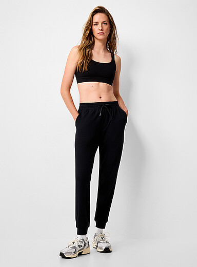 Velvety jersey jogger | Simons