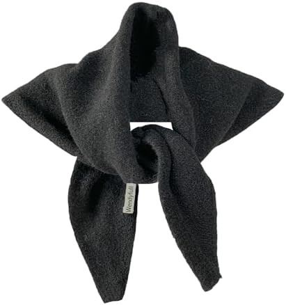 Triangle Scarf for Women Knitted Wool Headscarf Cashmere Feel Y2K Downtown Girl Aesthetic Streetw... | Amazon (US)