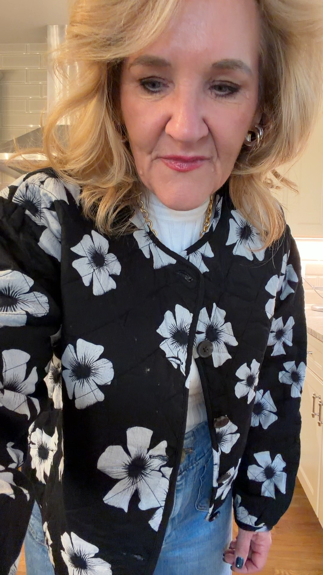 High low! Anthropologie Colette jeans size 29 reg 
Walmart sweaters and jackets size medium these are so cute! 

#LTKootd #LTKPetite #LTKOver40

#LTKFindsUnder50