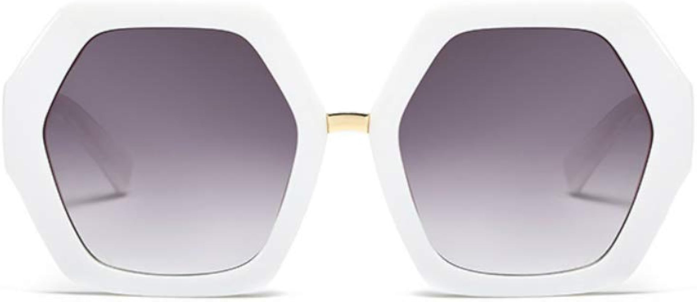 Xpectrum Trendy Extra Large Womens Sunglasses Retro Hexagonal Thick Frame Vintage Oversized Glass... | Amazon (US)