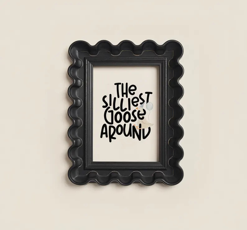 The Silliest Goose Around Wall Art | ONE Silly Goose Birthday Decor | Printable Party Decor | Sil... | Etsy (US)