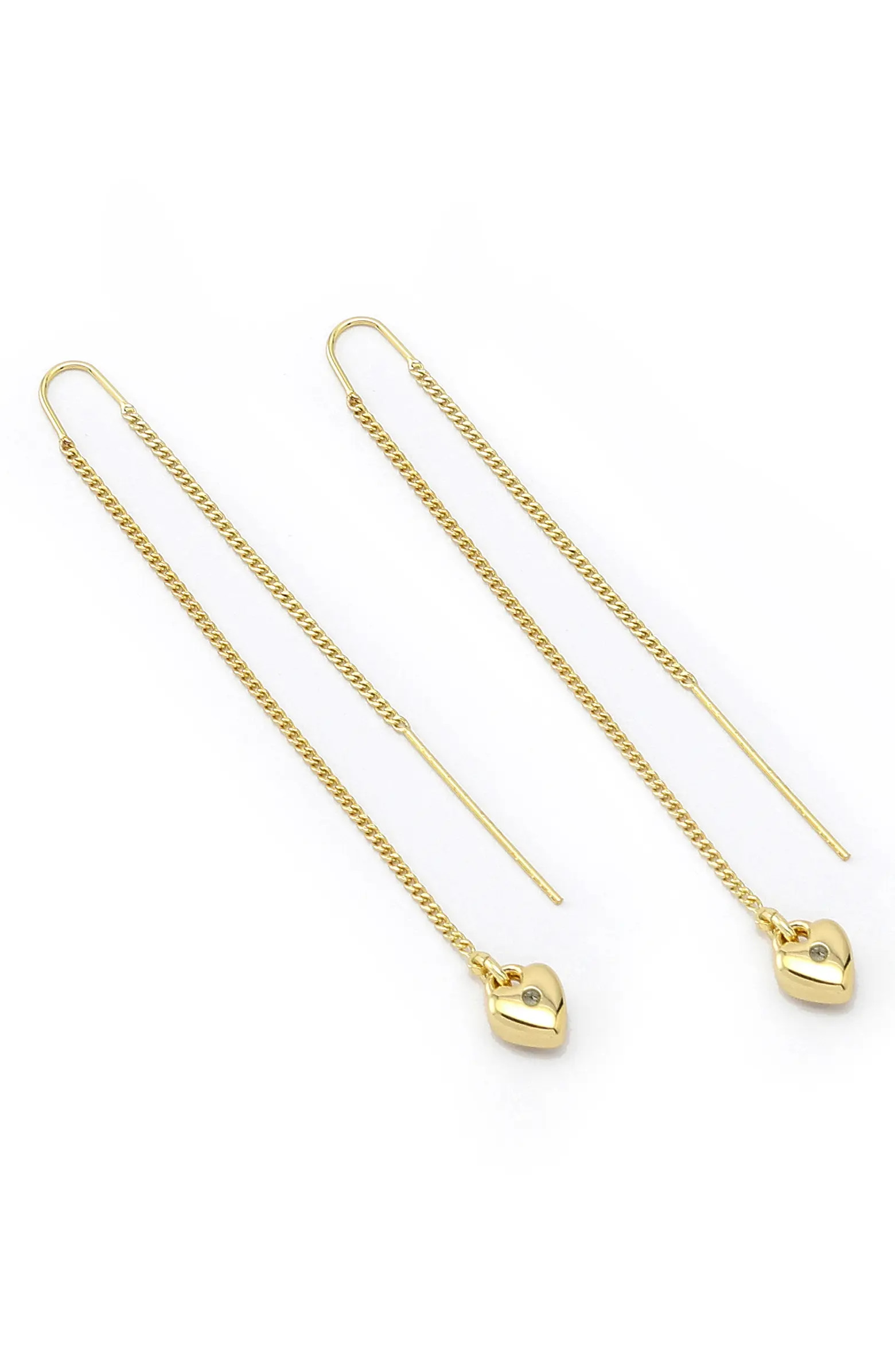 AllSaints Heart Threader Earrings | Nordstrom | Nordstrom