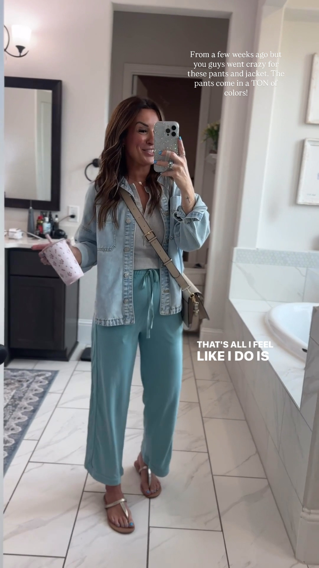 Wearing an XS in the pants and a small in the jacket, I’m 5”6 for reference! 

#LTKmomlife #LTKgrwm #LTKSaleAlert