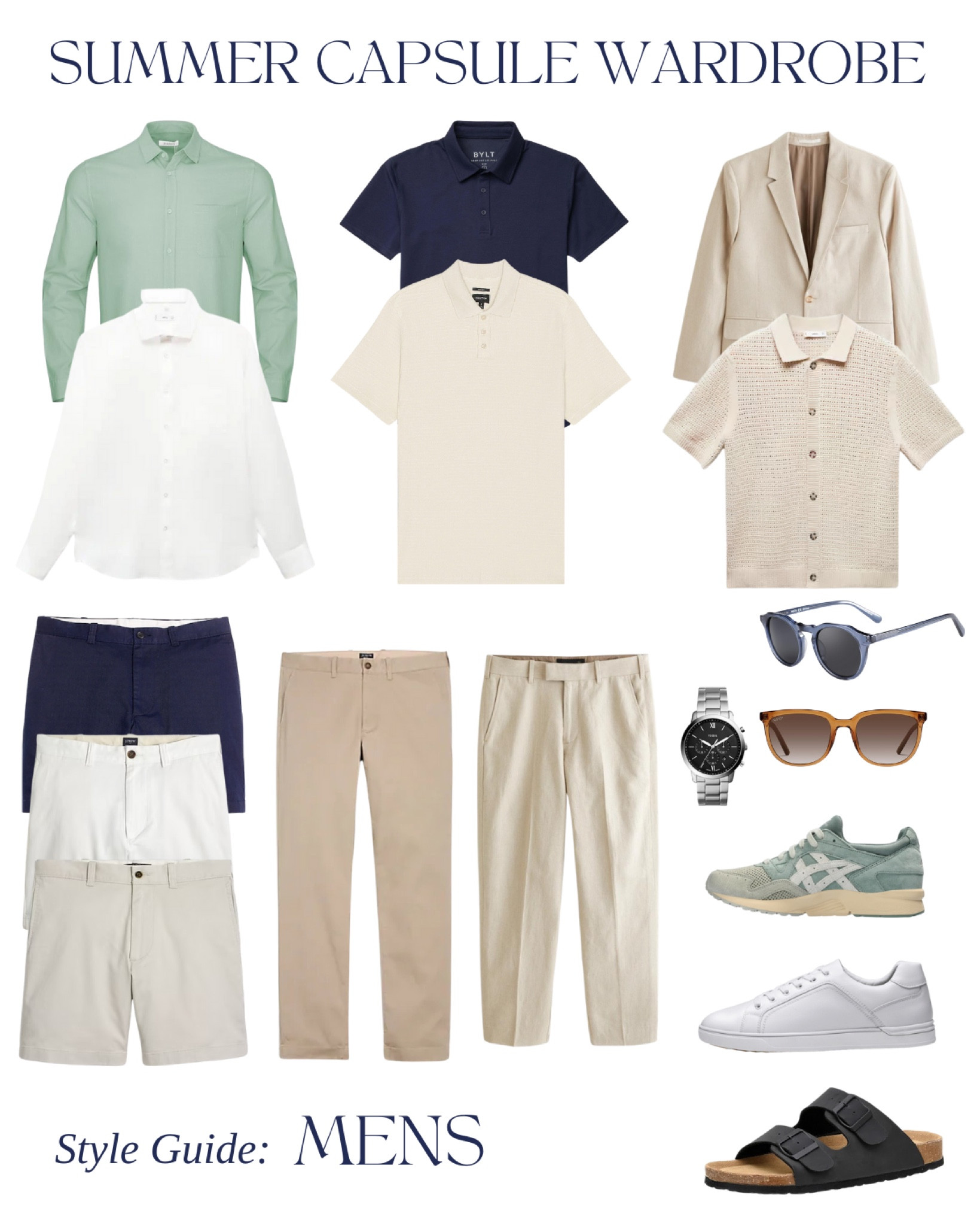 Top Size L 
Bottoms size L 

Summer capsule wardrobe for men, travel outfit, europe outfits, outfits for him, guys outfits, shorts outfit, 

#liketkit #LTKfit #LTKunder50 #LTKunder100 

#LTKhome #LTKtravel #LTKmens #LTKSeasonal #LTKfamily #LTKstyletip