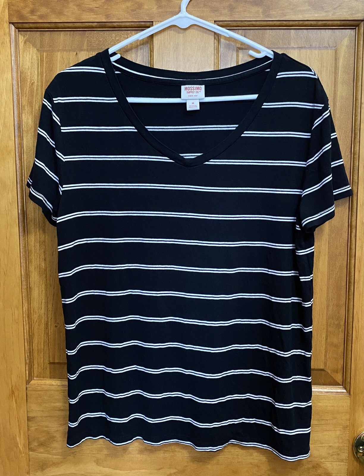 mossino women’s top stripes black white medium | eBay AU