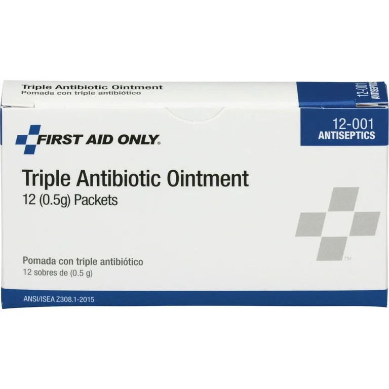 First Aid Only, FAO12001, Triple Antibiotic Ointment Packets, 12 / Box | Walmart (US)