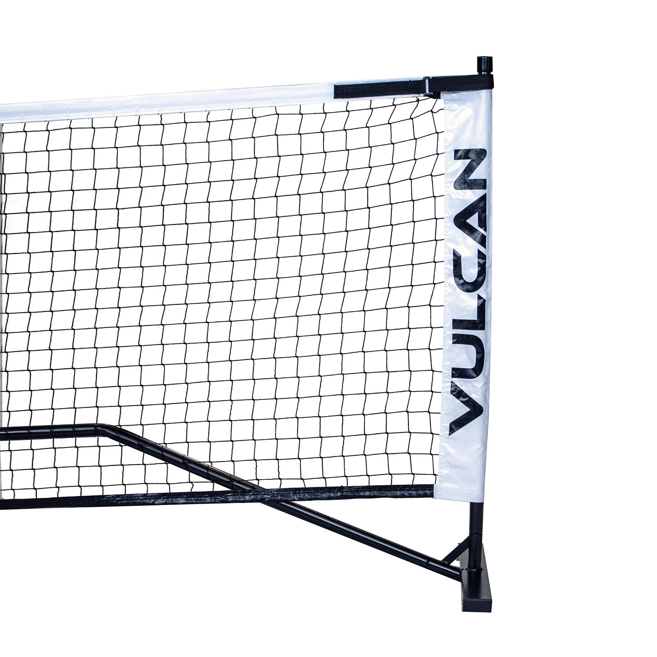 Vulcan - Full Size Portable Practice Pickleball Net - Black/White | Best Buy U.S.