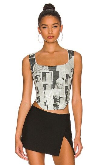 Campbell Corset in Stone Grey | Revolve Clothing (Global)