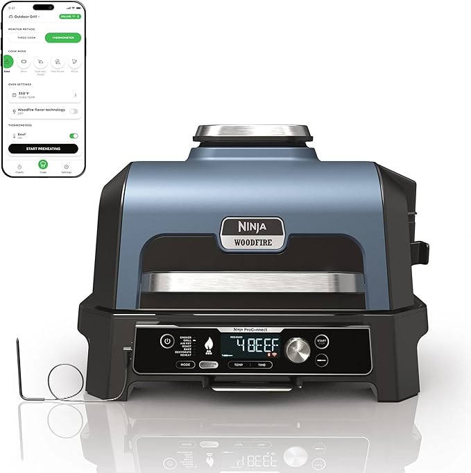 Ninja OG951 Woodfire Pro Connect Premium XL Outdoor Grill & Smoker, Bluetooth, App Enabled, 7-in-... | Amazon (US)