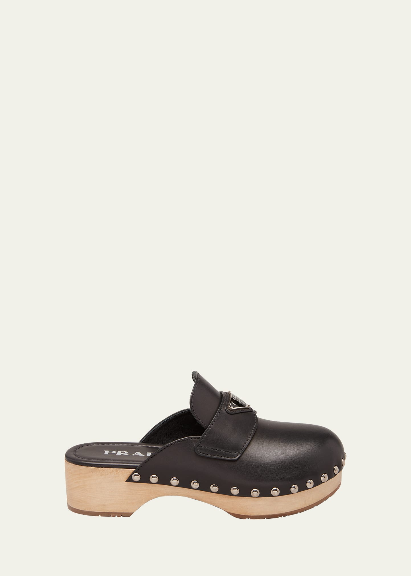 45MM Leather Logo Clog | Bergdorf Goodman