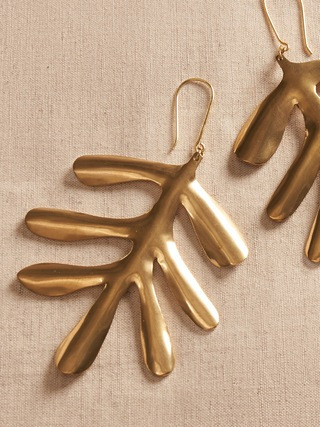 Aureus + Argent | Leaf Statement Earrings | Banana Republic (US)