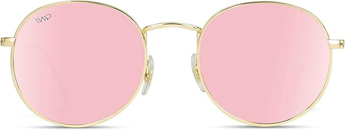 WearMe Pro - Reflective Lens Round Trendy Sunglasses | Amazon (US)