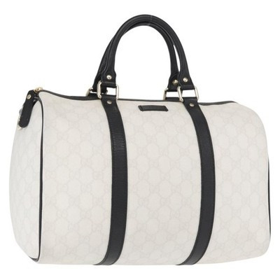 GUCCI GG Supreme Boston Bag PVC White Gold 370833 Auth am10191V | eBay US