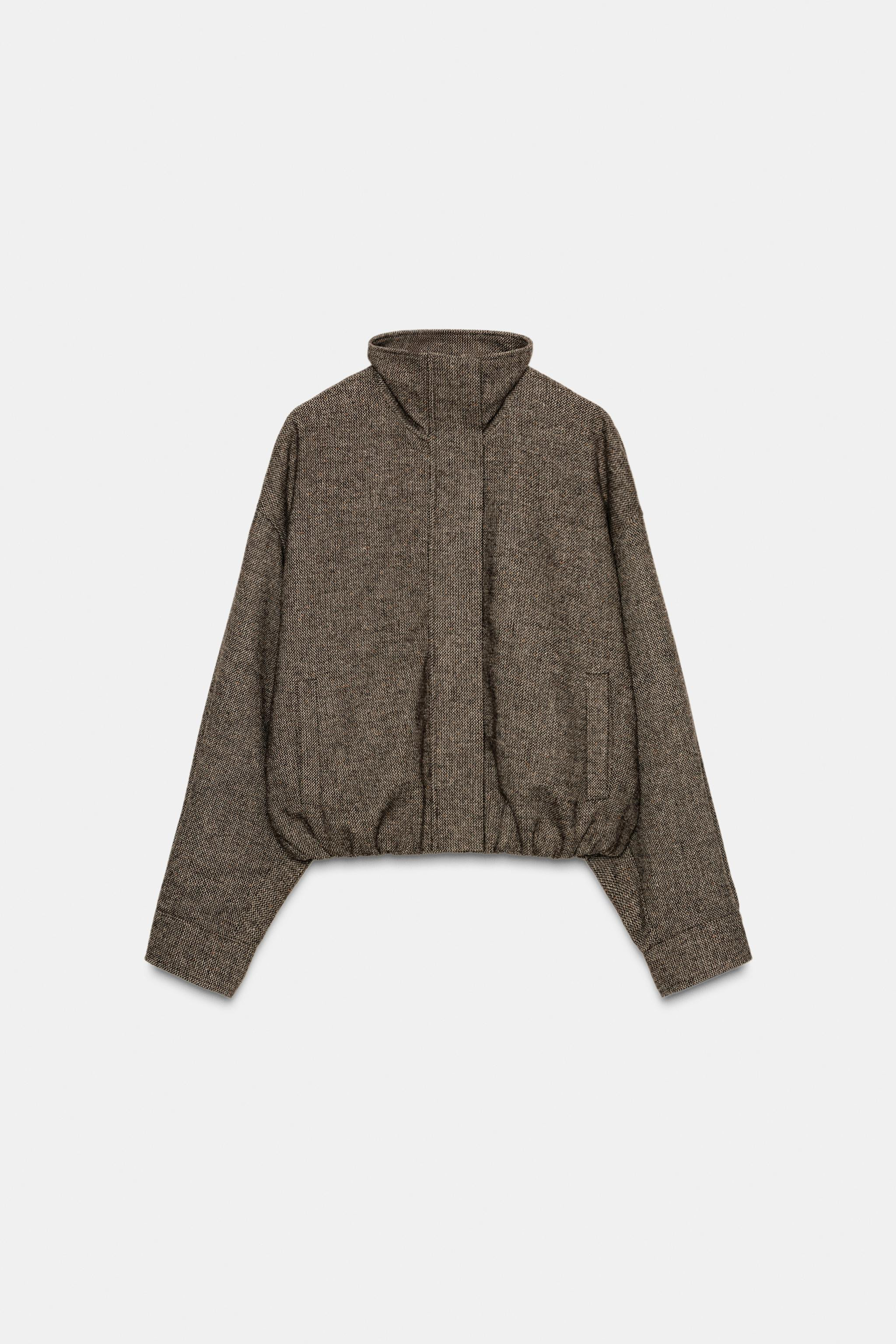 HERRINGBONE WOOL BLEND JACKET | Zara US