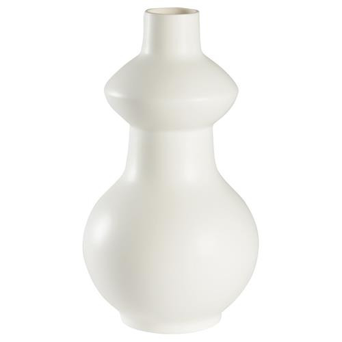 Chelsea House Yokohama Modern Classic White Ceramic Decorative Table Vase | Kathy Kuo Home