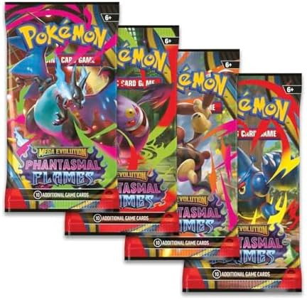 Pokémon TCG: Mega Evolution - Phantasmal Flames Booster Pack (10 Cards) | Amazon (US)