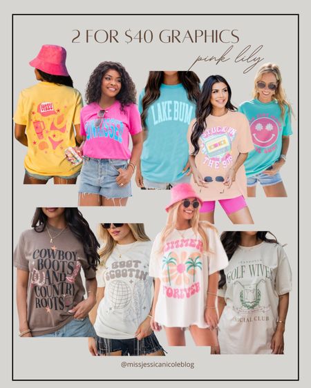 These graphic tees are on sale 2 for $40! So many to choose from!! I grabbed the lake bum and stuck in the 90s one and need so many more lol I love me some oversized tees 

#LTKFindsUnder50 #LTKStyleTip