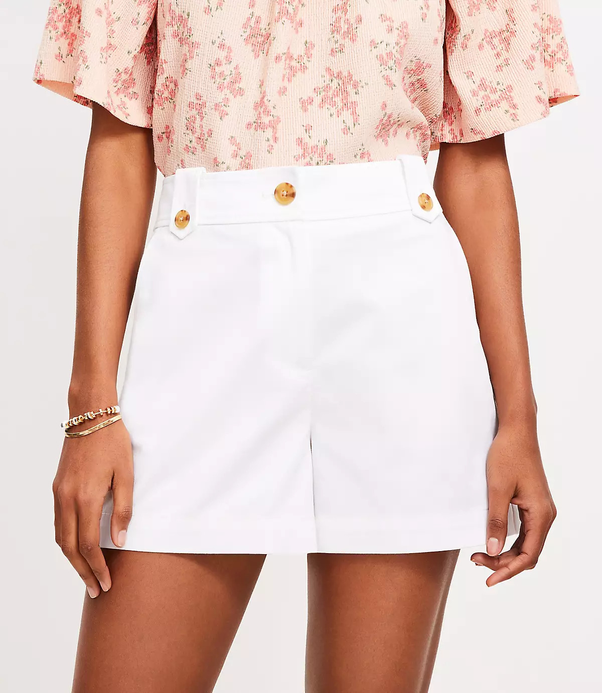 Tab Waist Utility Shorts | LOFT
