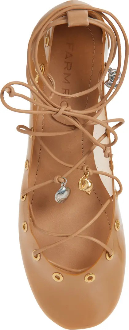 Sea Lace-Up Jelly Ballerina Flat (Women) | Nordstrom