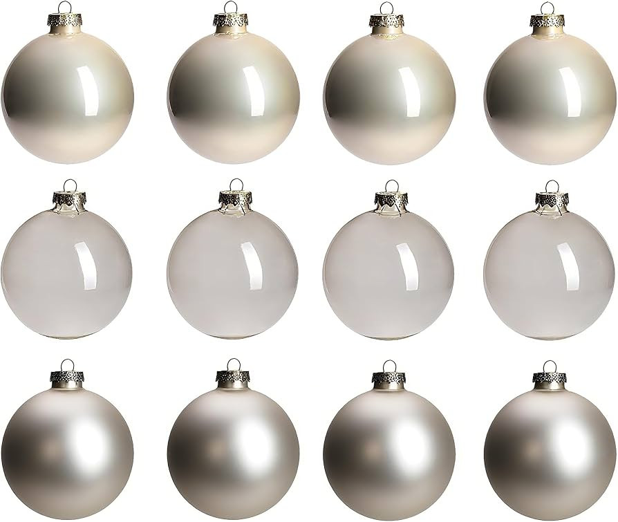 Champagne Glass Christmas Ball Ornaments for Christmas Tree, 2.36” Christmas Hanging Ornaments ... | Amazon (US)