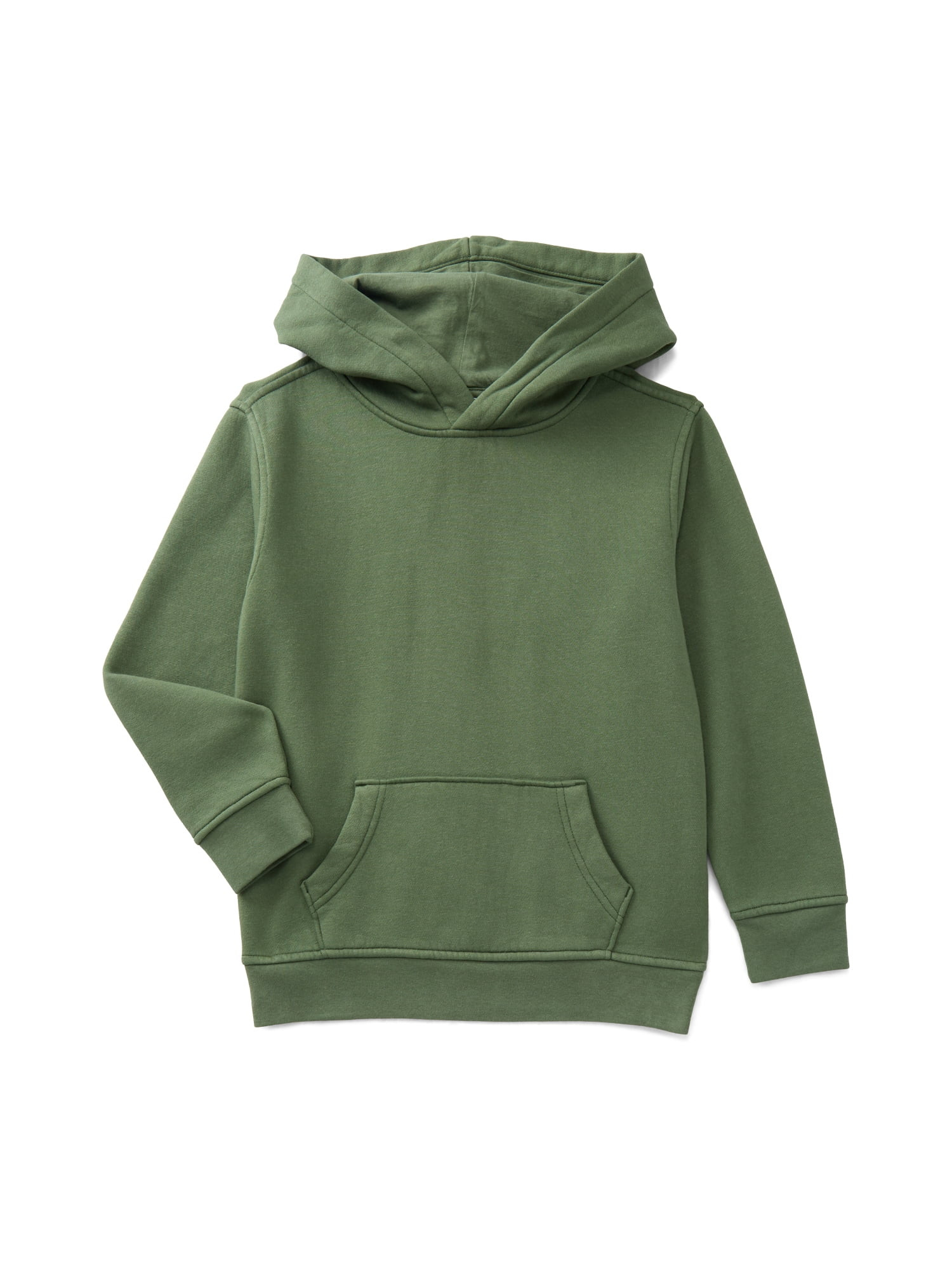 Wonder Nation Boys' Fleece Hoodie with Long Sleeves, Sizes 4-18 & Husky | Walmart (US)