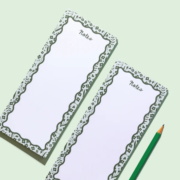 JCS x Sarah Tucker & Molly Boyd Holiday Floral Notes Notepad | Joy Creative Shop