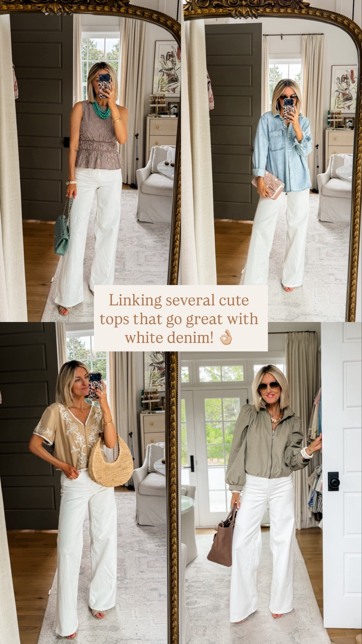 White denim is the ultimate closet staple! So many ways to style!

Loverly Grey, white denim outfit, white jeans outfit, spring fashion, spring outfit ideas 

#LTKootd #LTKSeasonal