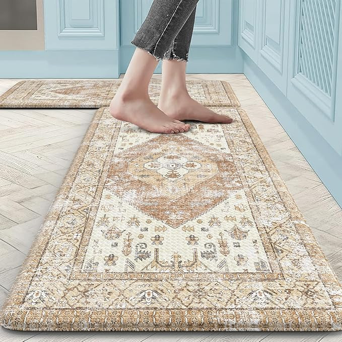 Anti Fatigue Kitchen Mats, Waterproof Non-Slip Cushioned Kitchen Floor Mat, Ergonomic Comfort Foa... | Amazon (US)