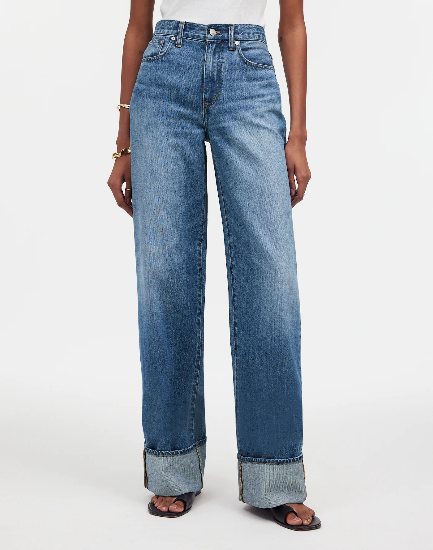 Superwide-Leg Jeans in Fannin Wash | Madewell