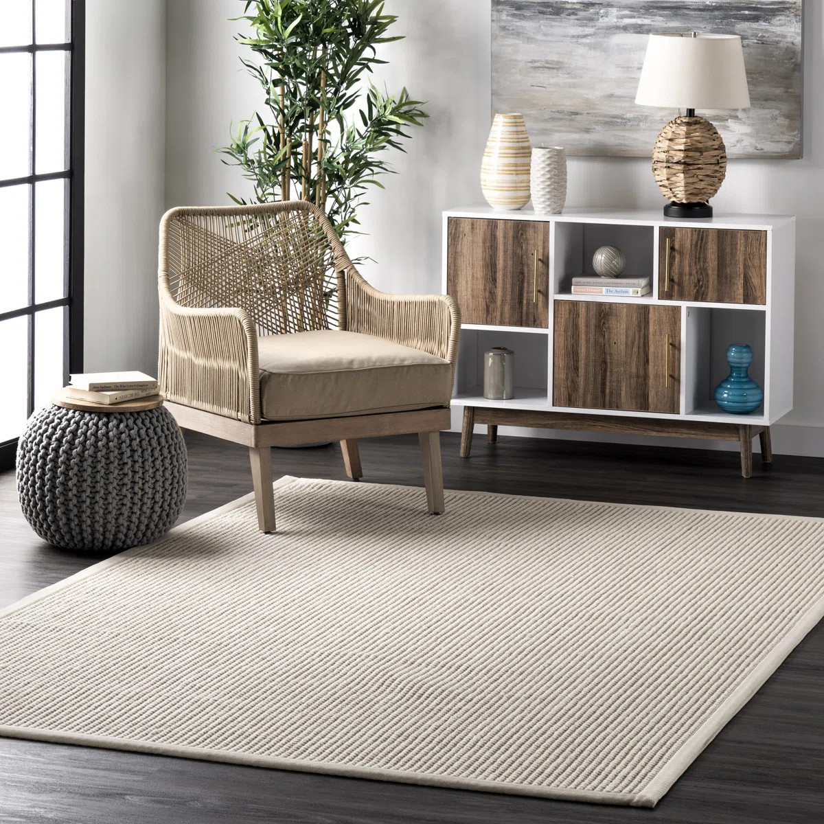 Patricia Jute and Wool Ivory Area Rug | Wayfair North America