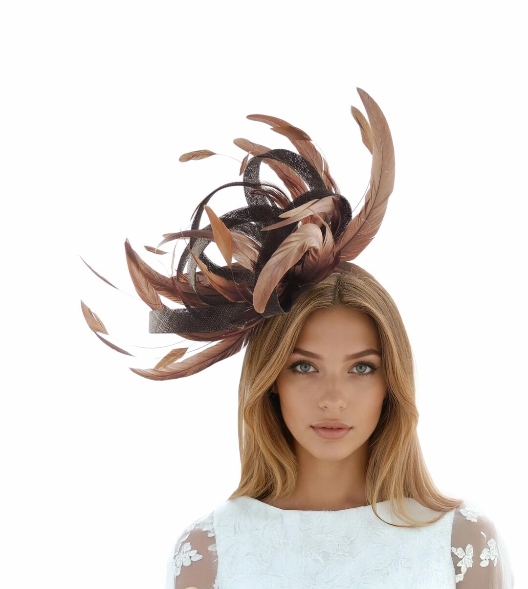 Chocolate Brown Kentucky Derby Hat,chestnut Ascot Fascinator,brown Wedding Fascinator,statement H... | Etsy (US)