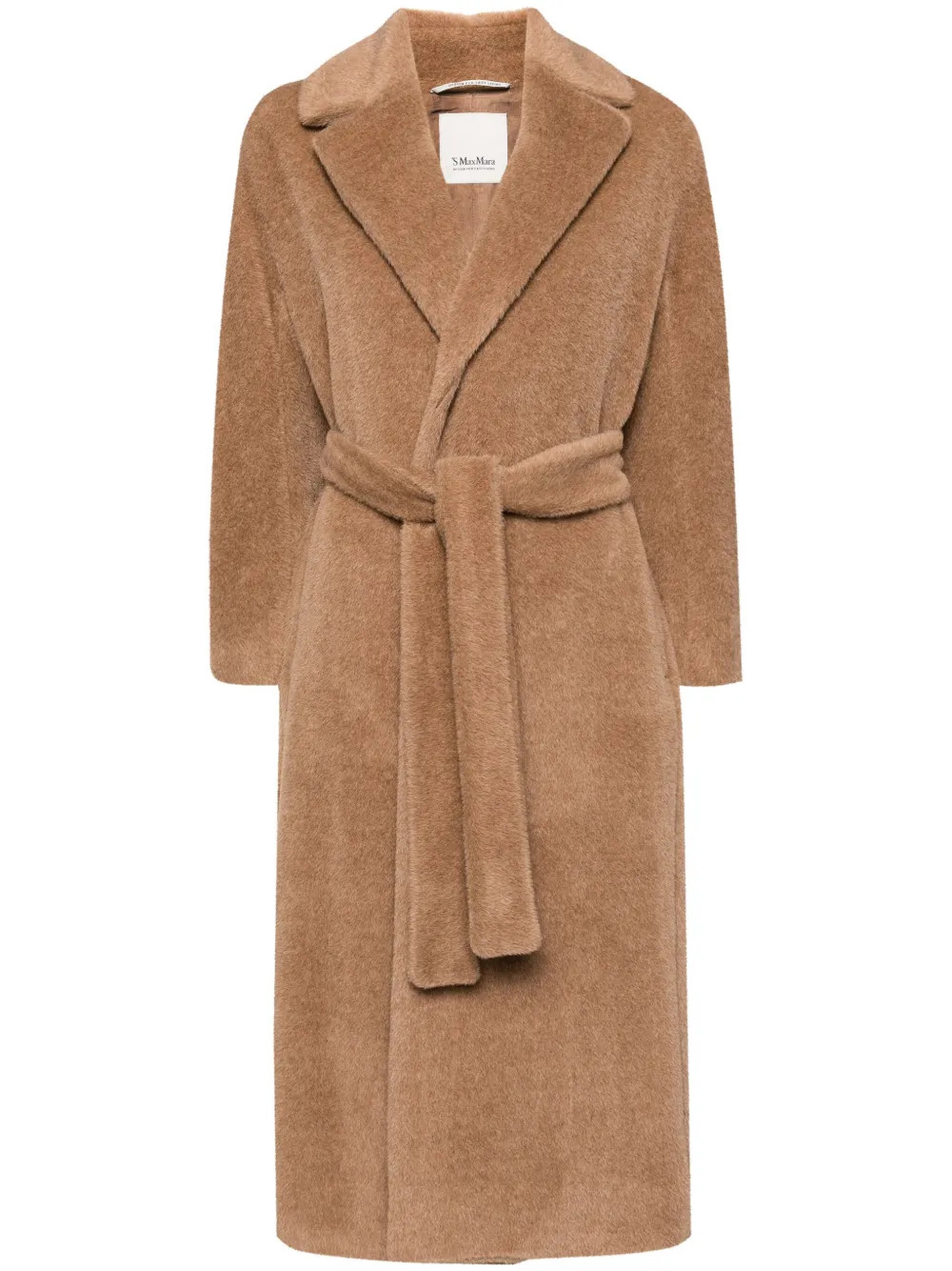 'S Max Mara Belted Wool Coat - Farfetch | Farfetch Global