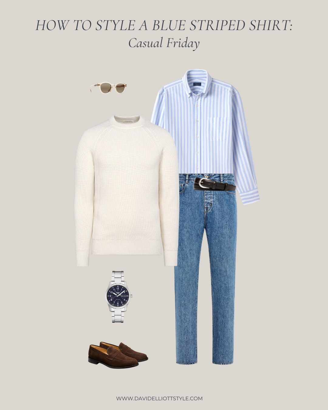 How to Wear a Blue Striped Shirt for Casual Friday at the office this spring! 

 

 

#LTKSeasonal #LTKMens
