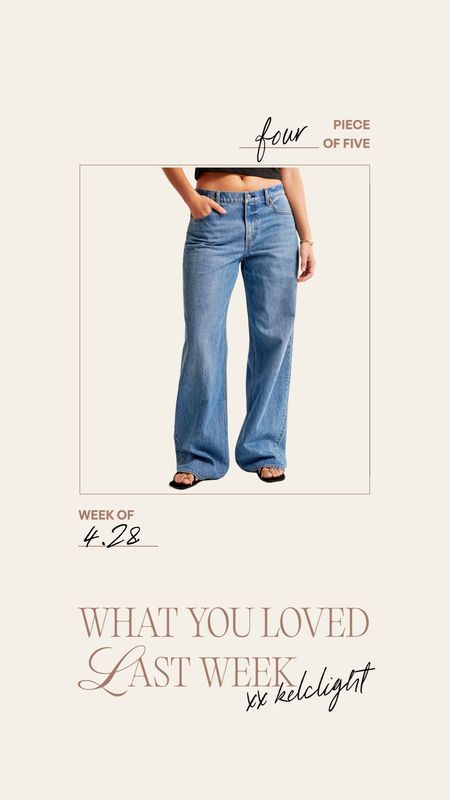 What you loved last week🤍 These jeans are so good! I wear a 31 - I styled in my reel series millennial vs. gen z #jeans #denim #abercrombie 

#LTKSeasonal #LTKmidsize #LTKstyletip