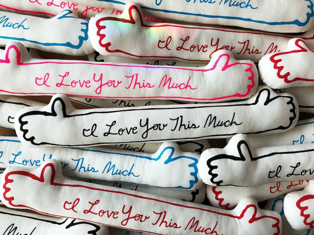 I Love You This Much Pillow Plush - Etsy | Etsy (US)