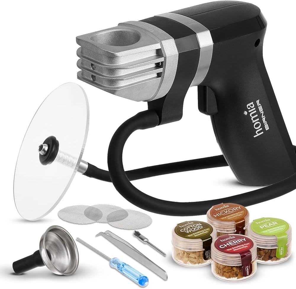 Smoking Gun Wood Smoke Infuser Birner PRO - Starter Kit, 11 PCS, Smoker Machine with Accessories ... | Amazon (US)