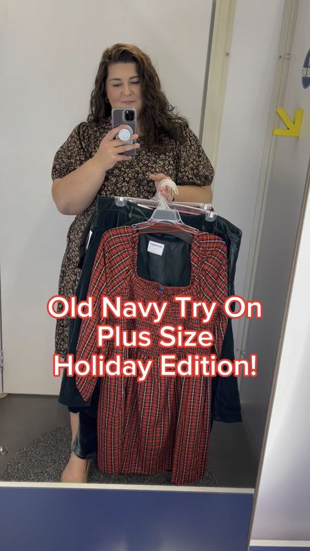 This Old Navy holiday try on is *chef’s kiss*!!! Wearing a size 2X in everything but the jeans, wearing a 22 in those! 

#LTKplussize #LTKHoliday #LTKfindsunder50