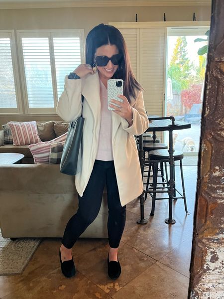 I do still get dressed! It’s just such a busy time of year! This cream wool jacket and blush sweater are new purchases and I love them. Wearing a small in both. The sleeves on this sweater are so cute. 
Teacher style
Winter workwear
Affordable workwearr

#LTKover40 #LTKSeasonal #LTKworkwear