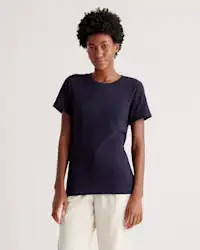 100% Organic Cotton Slub Crewneck Tee | Quince