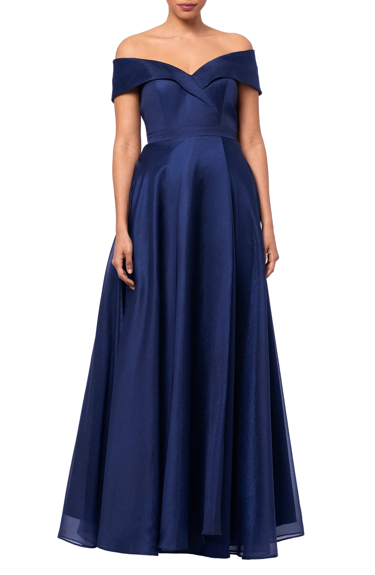 Xscape Evenings Off the Shoulder Organza Gown | Nordstrom | Nordstrom
