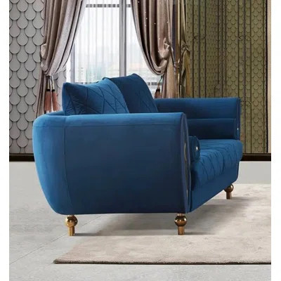 Infinity Blue Diamond Loveseat | Wayfair North America