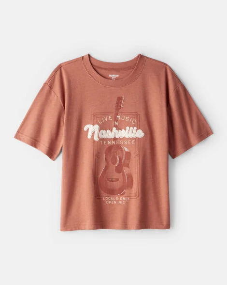 OshKosh B'gosh Boys Nashville Music Short-Sleeve Graphic Tee - Brown 10 Brown | Carter's Inc