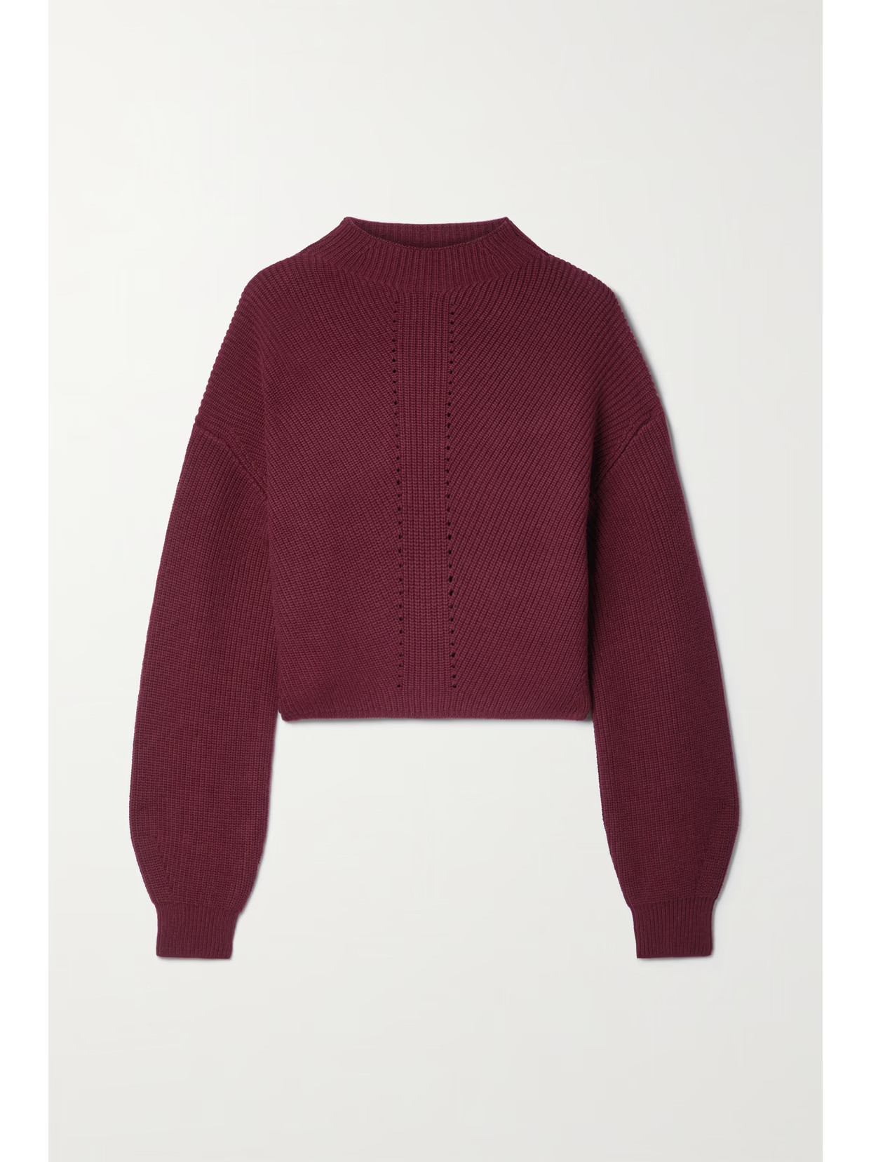 Le Ore - Lodi Ribbed-knit Sweater - Burgundy | NET-A-PORTER (US)