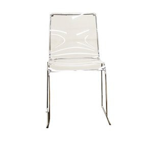 Lino Dining Chair in Clear (Set of 2) | Homesquare